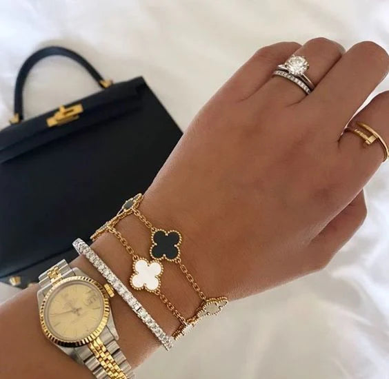 Anna Bracelet - Gold + Black