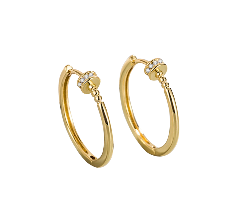 Stud Earrings - Gold