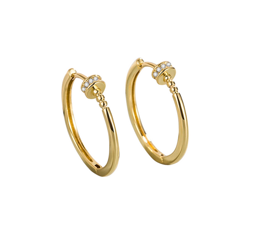 Stud Earrings - Gold
