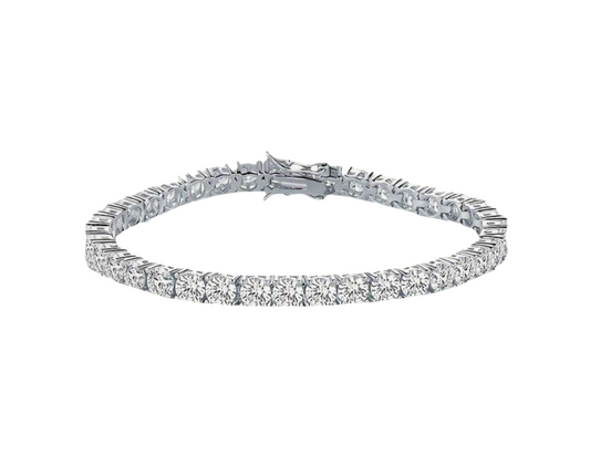MISS J'ADORIE TENNIS BRACELET - SILVER