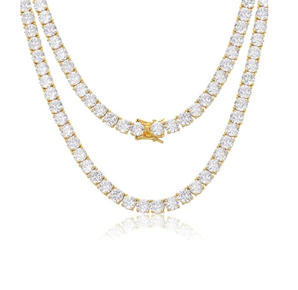 MISS J'ADORIE TENNIS NECKLACE - GOLD