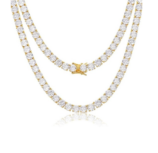 MISS J'ADORIE TENNIS NECKLACE - GOLD