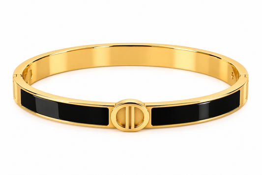 Diana Bangle - Gold & Black